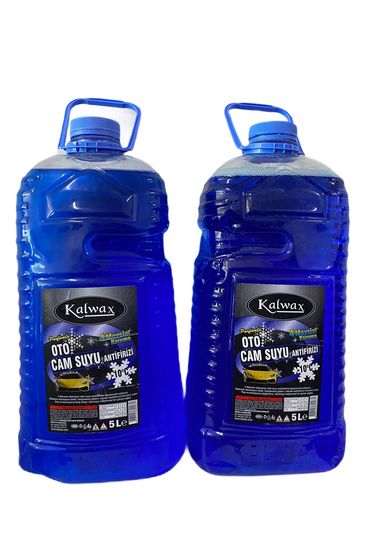 Kışlık Cam Suyu Antifrizi 5 Lt -10 °c Parfümlü 2 Adet