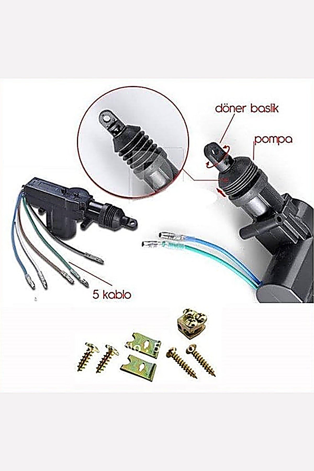 KAPI KİLİT MOTORU ÖN BEŞ 5 FİŞLİ DKŞ