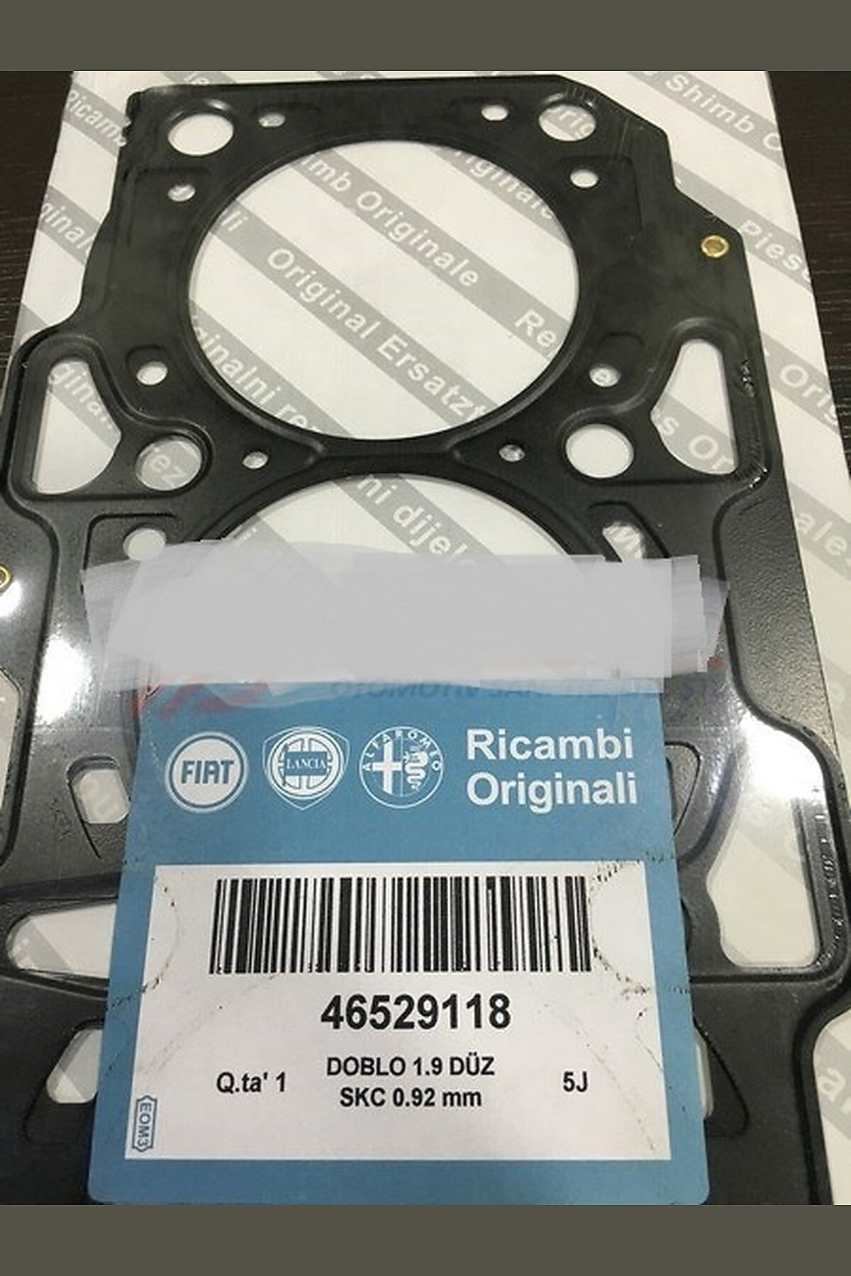 SİLİNDİR KAPAK CONTASI DOBLO 1.9 DÜZ 0.92 MM 2Ç