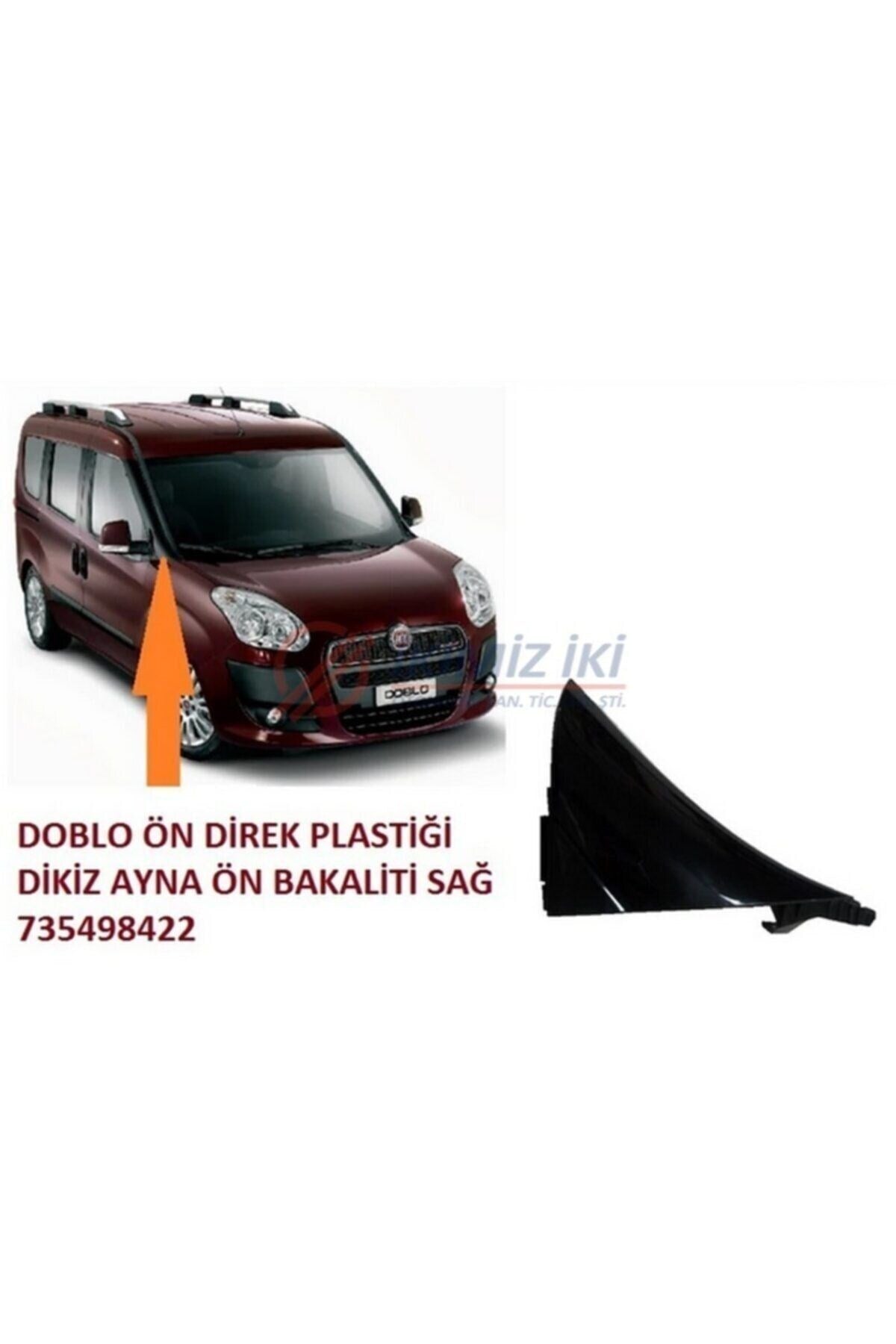 Ayna Çamurluk Bakaliti Sag Doblo 3 - 4